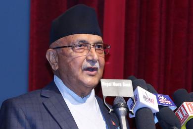 लुटेरा तरिकाले सरकारमा पुग्न रोकिएपछि प्रतिगमन भयो भनेर हल्ला चलाइरहेका छन् : प्रधानमन्त्री ओली